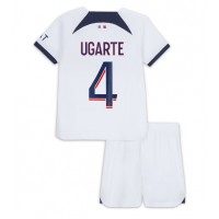 Maglie da calcio Paris Saint-Germain Manuel Ugarte #4 Seconda Maglia Bambino 2023-24 Manica Corta (+ Pantaloni corti)